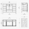 9 48" Modern White Bathroom Vanity Cabinet with Brushed Nickel Pulls & Symmetric Multi-Drawer Storage