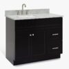 Contemporary Freestanding Single Vanity Cabinet Soft Close Drawers & Storage Cabinet