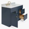 Transitional Shaker Bathroom Vanity with Soft Close Drawers & Large Cabinet Storage