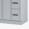 9 Transitional Shaker Bathroom Vanity Full Soft Close Drawers & Central Cabinet Storage