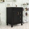 9 Classic Dark Green Bathroom Vanity Soft Close Drawers Multi Compartment Storage Cabinet
