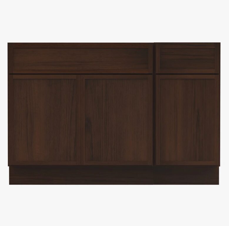 Freestanding Recessed Panel Vanity Base for Custom Sink Countertop